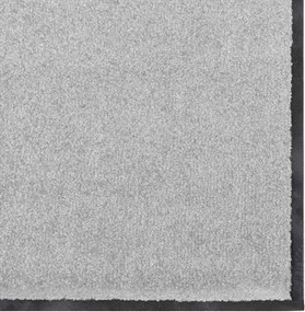 vidaXL Χαλάκι Εξώπορτας Γκρι και Μαύρο 60 x 180 cm 100% Πολυαμίδιο