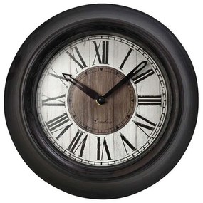 Ρολόι Τοίχου ROL604 23,2x23,2x5,4cm Black Espiel Polyresin