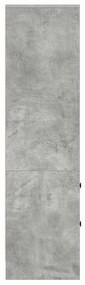 vidaXL Highboard με συρτάρι Γκρι σκυροδέματος 45.5 x 34 x 127 εκ