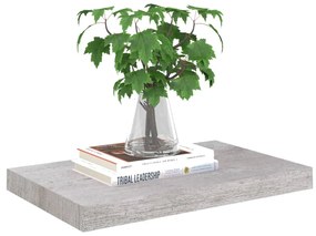 vidaXL Ράφια Τοίχου 2 τεμ. Γκρι Σκυροδέματος 50x23x3,8 εκ. MDF