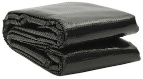 vidaXL Κάλυμμα Πισίνας Μαύρο 975 x 488 εκ. από Πολυαιθυλένιο