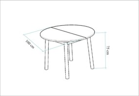 Extendable Dining Table Oliver - Walnut, Black Walnut
Black