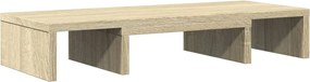 vidaXL Βάση Οθόνης Ρυθμιζ. Sonoma Δρυς 60x24x10,5 εκ. Επεξεργ. Ξύλο