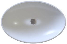 Sanitec Helios 282 Νιπτήρας Συνθετικός Επικαθήμενος 56,5x41x12cm Metallic Ice