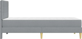 vidaXL Σκελετός Κρεβατιού Ανοιχτό γκρι 80 x 200 cm Πολυεστέρας