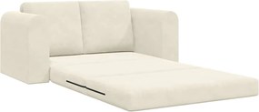 vidaXL Κρεβάτι καναπές 60cm Κρεμ Βελούδο
