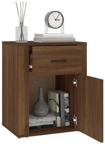 vidaXL Κομοδίνο Καφέ Δρυς 50x36x60 εκ. από Επεξεργασμένο Ξύλο