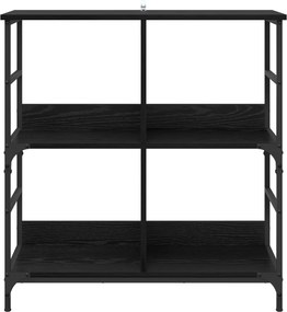 vidaXL Ράφι Βιβλίων Μαύρη δρυς 78.5 x 33 x 82 εκ Επεξεργασμένο ξύλο