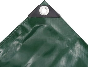 vidaXL Μουσαμάς 650 γρ./μ.² Πράσινος 3 x 5 μ.