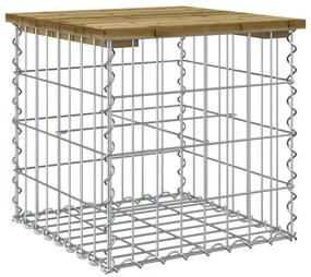 vidaXL Παγκάκι Κήπου Συρματοκιβώτιο 43x44x42 εκ. Εμποτ. Ξύλο Πεύκου