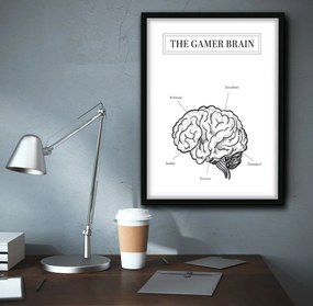 Πόστερ &amp; Κάδρο Gamer Brain GM133 30x40cm Εκτύπωση Πόστερ (χωρίς κάδρο)