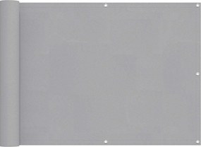 vidaXL Οθόνη Μπαλκονιού Ανοιχτό γκρι 75 x 200 cm
