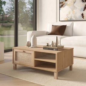 Τραπεζάκι Σαλονιού Δρυς CROBRUL 90x60x38.6