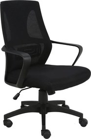 BF2960 Πολυθρόνα Γραφείου Mesh Μαύρο   1τμχ