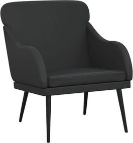 vidaXL Πολυθρόνα Μαύρη 63 x 76 x 80 εκ. από Συνθετικό Δέρμα