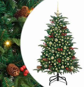 vidaXL Τεχνητό Χριστουγεννιάτικο Δέντρο με 150 LED Πράσινο 150 cm