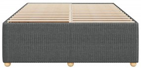 vidaXL Σκελετός Κρεβατιού Χωρίς Στρώμα Γκρι 140x200 εκ.Υφασμάτινο