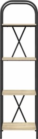 vidaXL Ράφι Βιβλίων Δρύς Sonoma 40 x 30 x 146 εκ Επεξεργασμένο ξύλο