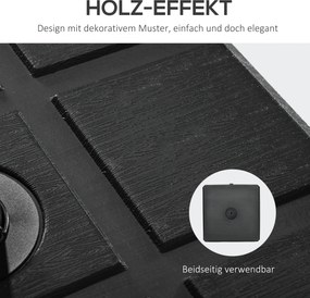 Βάση ομπρέλας έως 40 kg, γεμίζει με λαβή, τετράγωνη, μαύρη