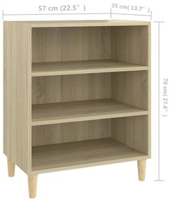 vidaXL Ραφιέρα Sonoma Δρυς 57 x 35 x 70 εκ. από Μοριοσανίδα