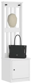 vidaXL Δέντρο χωλ SANDENS Λευκό 45x40x159,5 εκ. Πεύκο μασίφ ξύλο