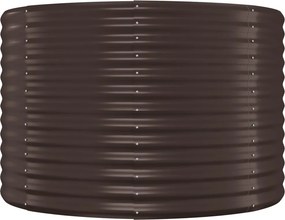 vidaXL Ζαρντινιέρα Καφέ 249x100x68εκ Γαλβανισμένος χάλυβας