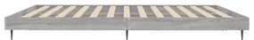 vidaXL Πλαίσιο Κρεβατιού Γκρι Sonoma 140x200 εκ. Επεξεργασμένο Ξύλο