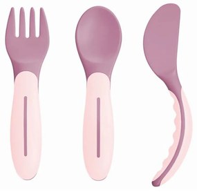Μαχαιροπίρουνα Βρεφικά Baby’s Cutlery 515G (Σετ 3τμχ) 6+ Μηνών Pink Mam 3 τμχ Plastic