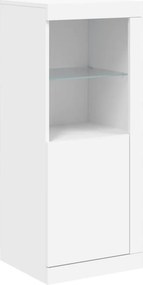 vidaXL Μπουφές με Φώτα LED Λευκός 41 x 37 x 100 εκ.