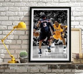 Πόστερ &amp; Κάδρο Iverson Vs Kobe SNK218 30x40cm Εκτύπωση Πόστερ (χωρίς κάδρο)