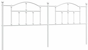 vidaXL Κεφαλάρι Λευκό 193 εκ. Μεταλλικό