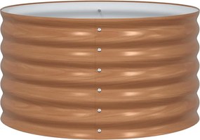 vidaXL Ανεβασμένο Κρεβάτι Καφέ 80 x 80 x 44 cm Ατσάλι