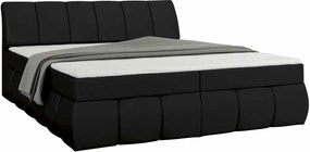 Κρεβάτι Enzo-Μαύρο δέρμα-160 x 200