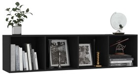vidaXL Βιβλιοθήκη/Έπιπλο Τηλεόρασης Μαύρο 143 x 30 x 36 εκ.