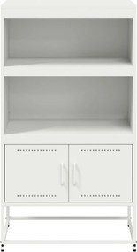 vidaXL Ραφιέρα Λευκή 68,5x38,5x123,5 εκ. από Ατσάλι