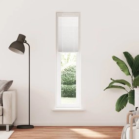 VidaXL Πλισέ περσίδα Λευκό 50x200 cm Πλάτος υφάσματος 49,4 cm