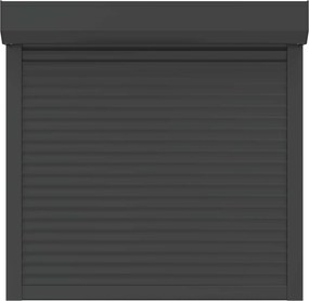 vidaXL Ρολό εισόδου Ανθρακί 100 x 100 cm Αλουμίνιο και Πολυουρεθάνη