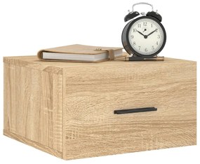 vidaXL Κομοδίνα Επιτοίχια Sonoma Δρυς 35 x 35 x 20 εκ.