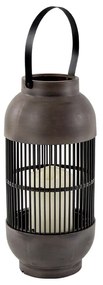 Φανάρι LED Με Μπαταρία Aca Nougat F0711110 Brown Antique