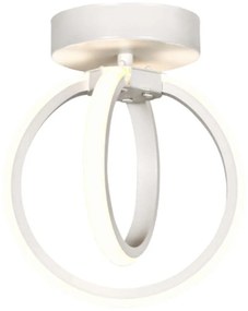 Φωτιστικό Οροφής - Πλαφονιέρα Venus 01-0353 Led 24W Φ19x24cm White Heronia Μέταλλο