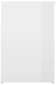 Παπουτσοθήκη Γυαλιστερή Λευκή 80 x 30 x 45 εκ. από Μοριοσανίδα - Λευκό