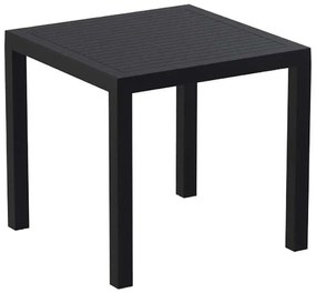 Τραπέζι πολυπροπυλένιου Ares 80x80 Μαύρο