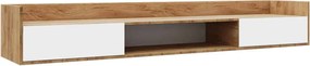 Έπιπλο TV Callisto Χρυσό Δρυς-Λευκό 200x40x30cm