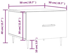 ΤΡΑΠΕΖΑΚΙ ΣΑΛΟΝΙΟΥ ΜΑΥΡΟ 50X50X40 ΕΚ. ΑΠΟ ΕΠΕΞΕΡΓΑΣΜΕΝΟ ΞΥΛΟ 829366