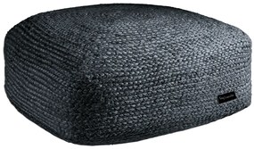 Πούφ Jute 50x50x25εκ. Boho Anthracite Guy Laroche