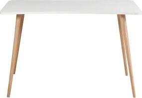 Γραφείο ξύλινο με λευκή επιφάνεια 80x40xΥ73εκ.