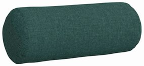 vidaXL Μαξιλάρια Στήριγμα 2 pcs Σκούρο Πράσινο Ø 15 x 40 εκ ύφασμα