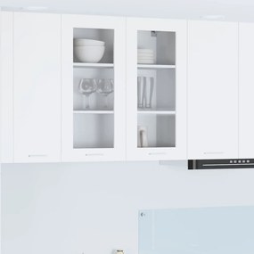 vidaXL Κρεμαστό ντουλάπι Λευκό 80 x 31 x 80 εκ. Επεξεργασμένο ξύλο