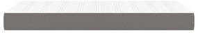 vidaXL Στρώμα με Pocket Springs Σκούρο Γκρι 120x190x20 εκ. Υφασμάτινο