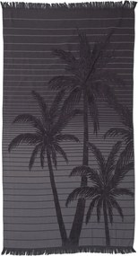 Πετσέτα Θαλάσσης - Παρεό (90x170) Anna Riska Miami Dark Grey